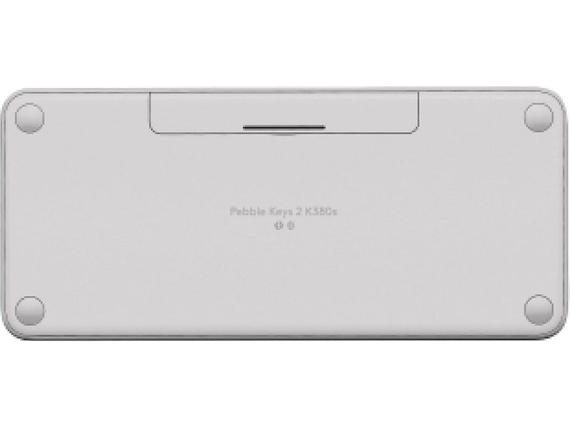 Logitech Pebble Keys 2 K380s Wireless Keyboard, Tonal White (920-011776)