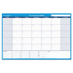 30/60-Day Undated Horizontal Erasable Wall Planner, 48 X 32, White/blue Sheets, Undated