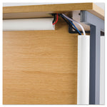 Decorative Mini Cord Cover, 60" X 1.25" X 0.5" Covers, White