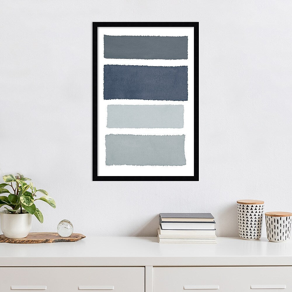 Amanti Art Painted Weaving I Gray by Piper Rhue Wood Framed Wall Art Print, 18" x 26" (A42675461072)