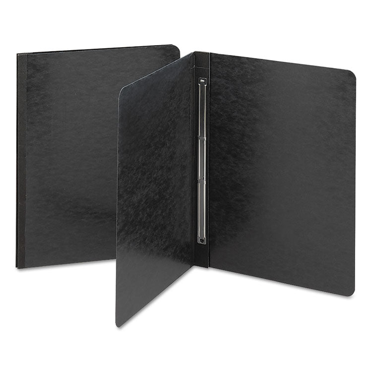 Prong Fastener Premium Pressboard Report Cover, Two-Piece Prong Fastener, 3" Capacity, 8.5 X 11, Black/black