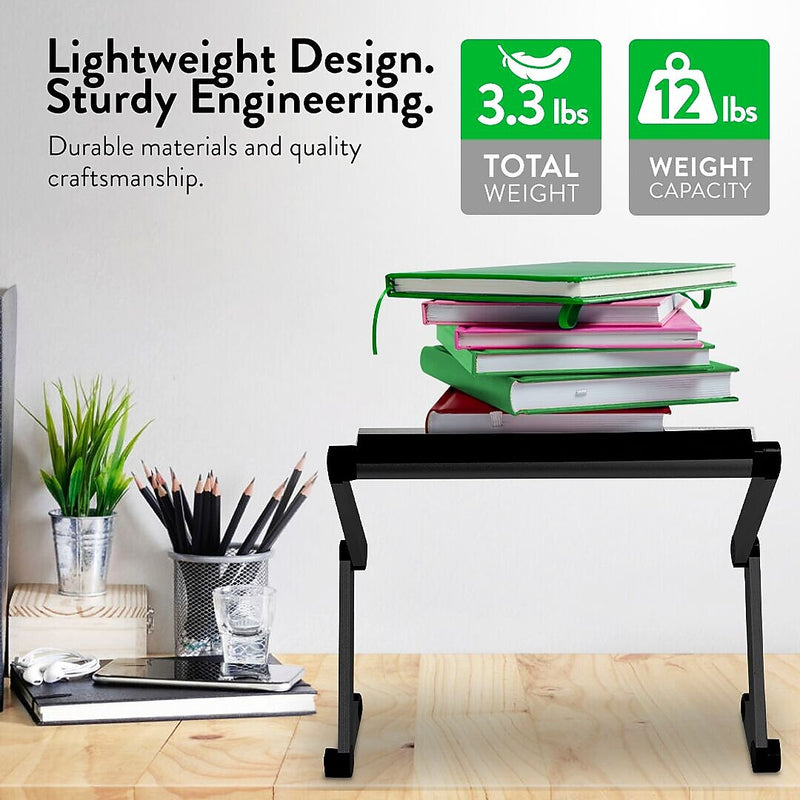 Uncaged Ergonomics WorkEZ Cooling Laptop Lap Desk, Executive Black (WEEB)