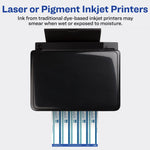 Avery Waterproof Laser/ Inkjet Wraparound Labels, 1.25" x 9.75", White, 40 Labels/Pack (22845)