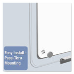 iQ Total Erase Translucent-Edge Board, 36" x 23", White Surface, Clear Plastic Frame