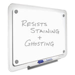 iQ Total Erase Translucent-Edge Board, 49" x 32", White Surface, Clear Plastic Frame