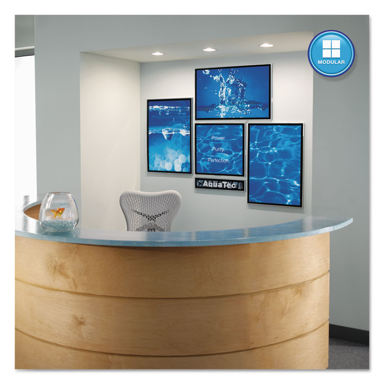 Matrix Magnetic Boards, 34" x 23", White Surface, Satin Aluminum Frame