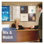 Matrix Employee In/Out Board, Vertical, 36-Person Tracking, 34" x 23", White Surface, Satin Aluminum Frame