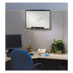Motion Portable Dry Erase Marker Board, 24" x 18", White Surface, Black Plastic Frame