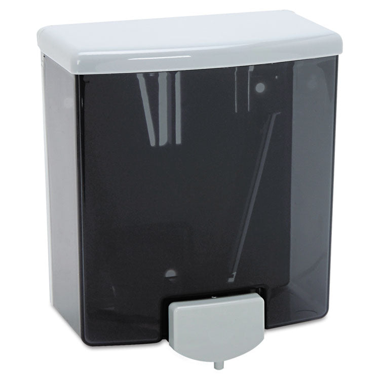 Classicseries Surface-Mounted Liquid Soap Dispenser, 40 Oz, 5.81 X 3.31 X 6.88, Black/gray