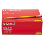 #2 Woodcase Pencil Value Pack, HB (#2), Black Lead, Yellow Barrel, 144/Box