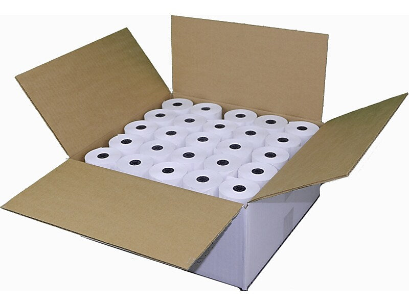 Alliance Phenol Free Thermal POS Paper Rolls, 3.13" x 230', BPA Free, 50 Rolls/Carton (3736)