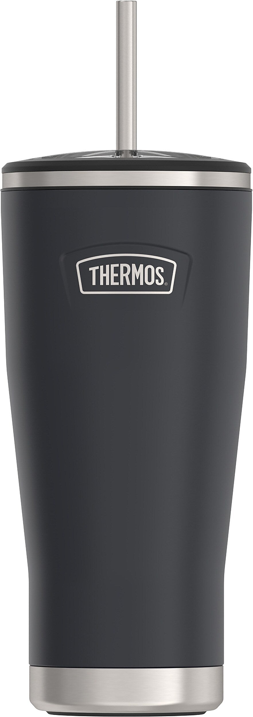 Thermos Icon Stainless Steel Vacuum Insulated Cold Tumbler with Straw, 24 oz., Granite (EAIS1112GT4)