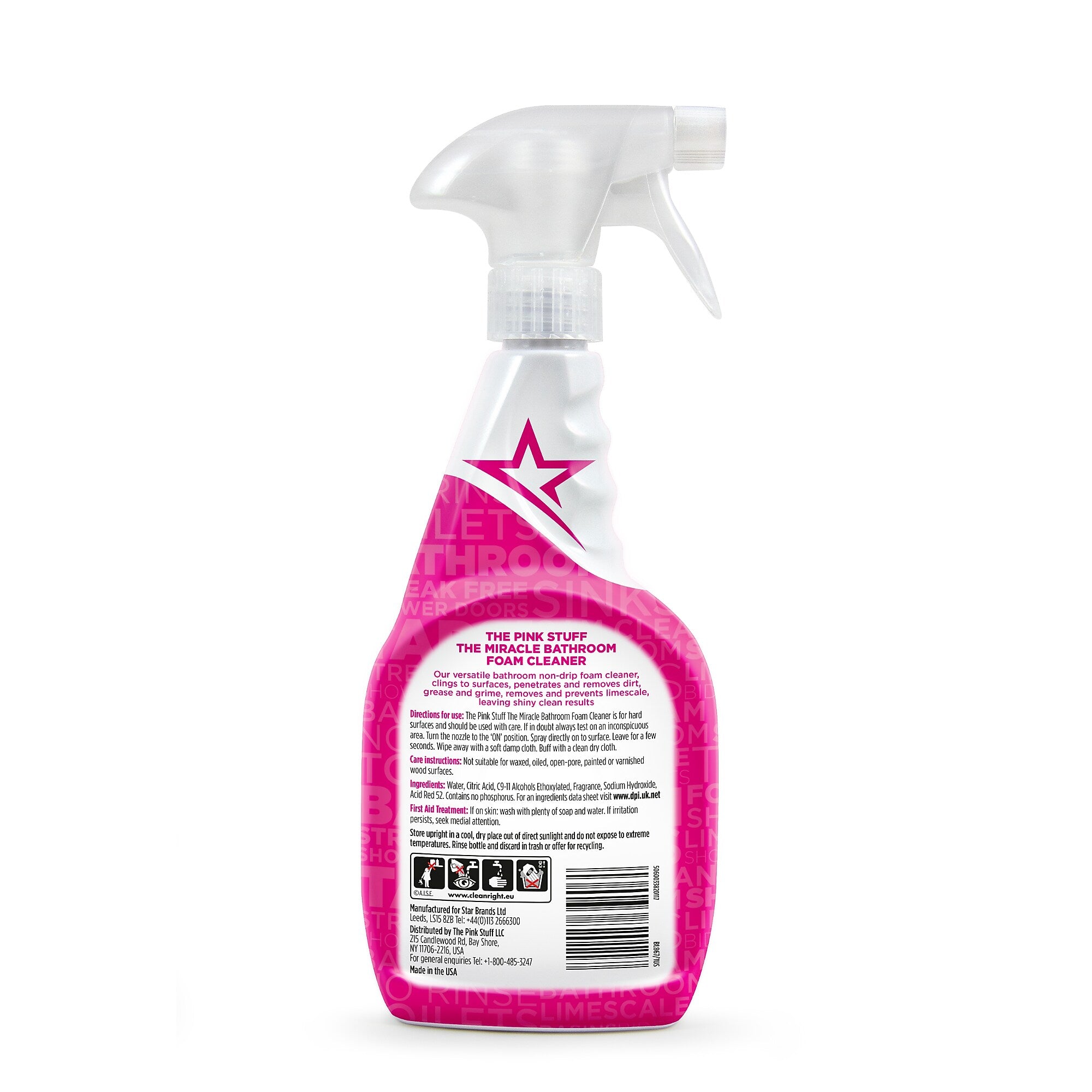 The Pink Stuff The Miracle Bathroom Foam Cleaner, 25.4 Oz. (82383)