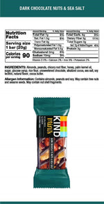 KIND Minis Gluten Free Dark Chocolate Nuts & Sea Salt Nut Bar, 0.7 oz., 10 Bars/Box (KND27959)