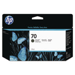 HP 70 (C9448ACT) Matte Black Original DesignJet Ink Cartridge, 20/Carton