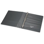 Economy Non-View Round Ring Binder, 3 Rings, 1" Capacity, 11 X 8.5, Black