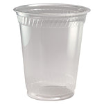 Greenware Cold Drink Cups, Squat, 12 oz to 14 oz, Sugarcane, Clear, 1,000/Carton