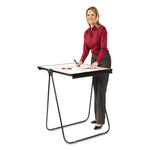 Ultima Presentation Easel, 27" x 34", White Surface, Black Metal Frame