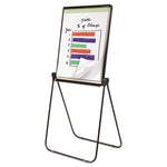 Ultima Presentation Easel, 27" x 34", White Surface, Black Metal Frame