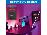 Mount-It! Adjustable Monitor Arm, Up to 49" Monitor, Grayish White/Matte Black (MI-4881)