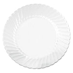Classicware Plates, Plastic, 10.25" Dia, Clear, 12/bag, 12 Bags/carton
