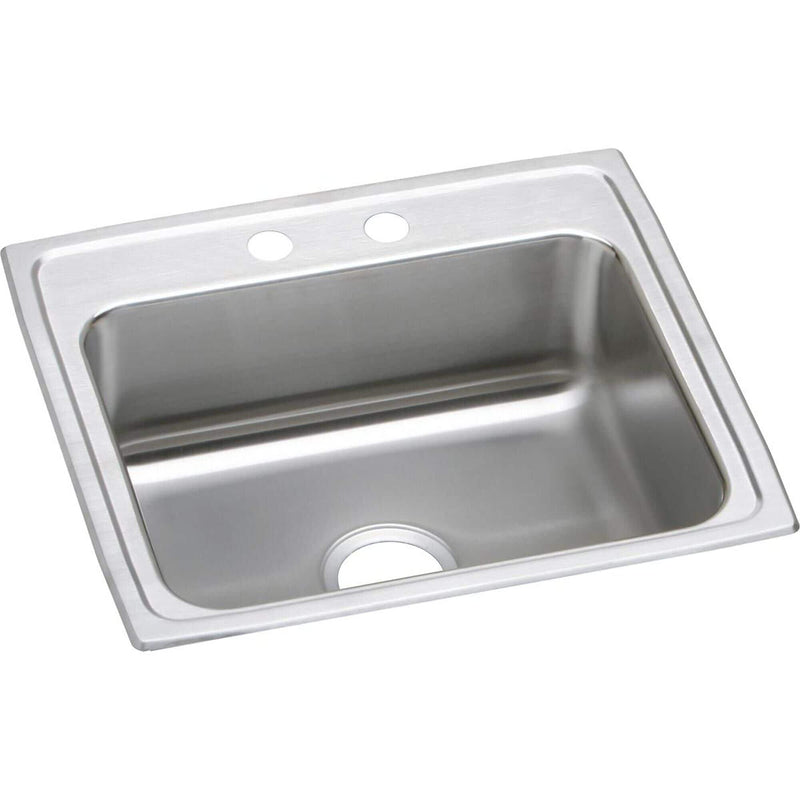 Elkay Lustertone 22" Drop In Single Basin Stainless Steel Kitchen Sink (LRAD2219653)