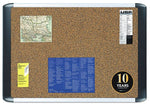 MasterVision Tech Cork Board, 72" x 48", Tan Surface, Silver/Black Aluminum Frame (BVCMVI270501)