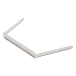 Two-Piece Two-Prong Paper Fastener Bases, 2" Capacity, 2.75" Center to Center, Silver, 100/Box