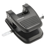 30-Sheet Two-Hole Punch, 9/32" Holes, Black