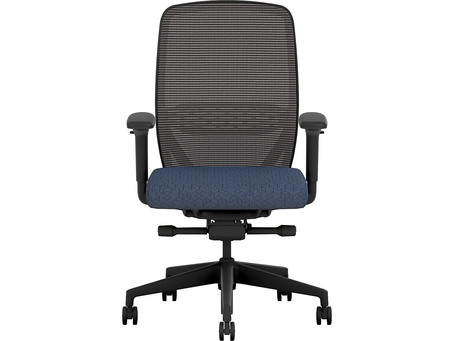 HON Nucleus Fabric/Mesh Swivel Task Chair, Navy/Black (HNR1KD.Y2.STC.A.H.IM.APX13.BL.SB.T)
