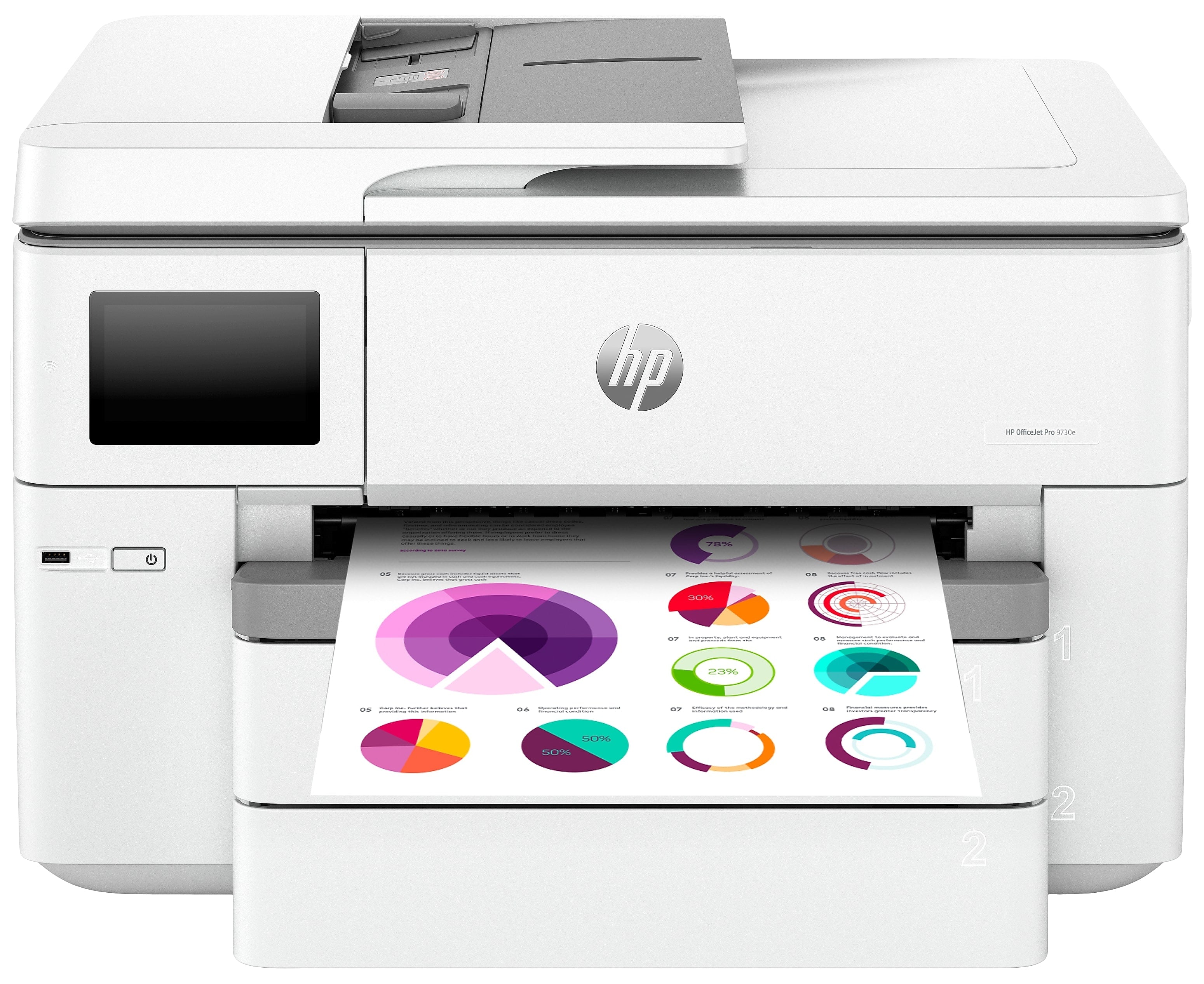 HP OfficeJet Pro 9730e Wide Format Wireless Color All-In-One Printer, Best for Office, 3 Months FREE Ink (537P6A)