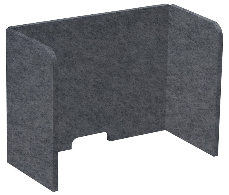 Versare SoundSorb Foldable Fabric Freestanding Privacy Panel, 18"H x 24"W, Dark Gray (DS7826125-1)