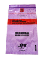 Specimen Bag Purple Biohazard w/ reclosable zip