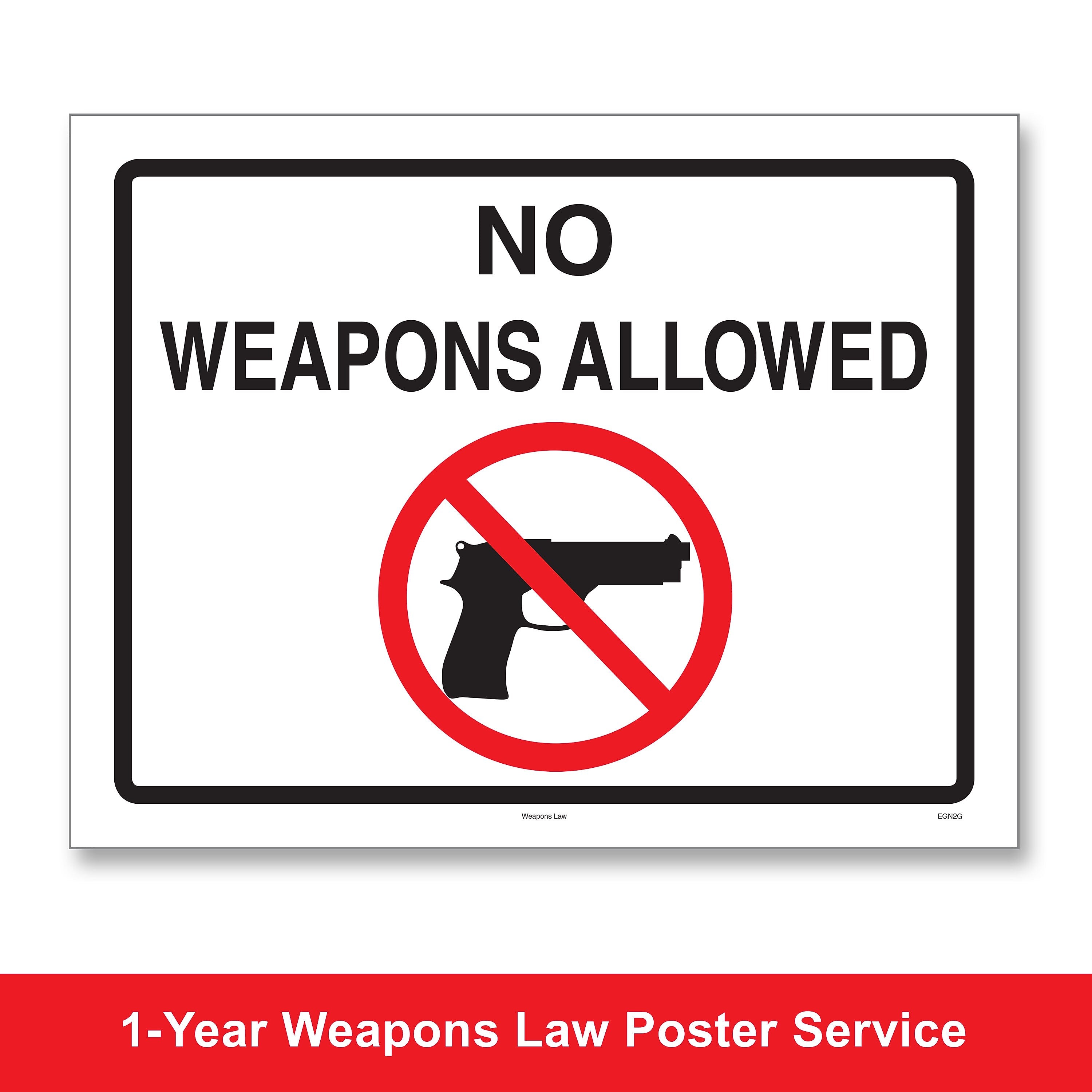 ComplyRight Weapons Law Poster Service, North Carolina (U1200CWPNC)