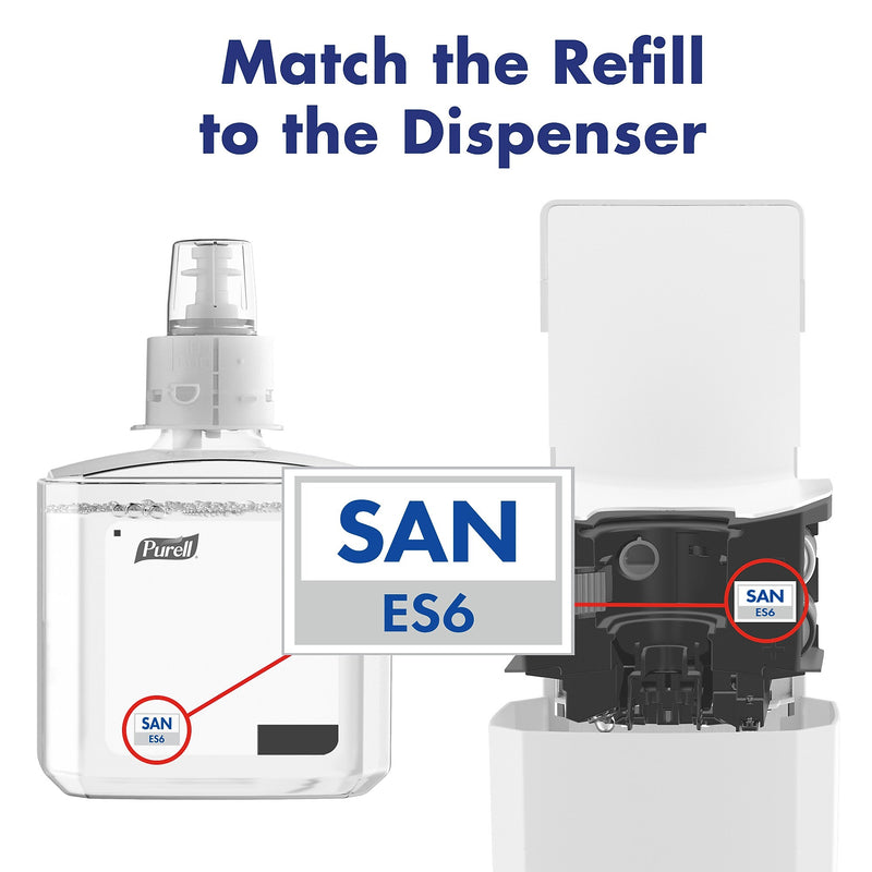 PURELL ES6 Automatic Wall Mounted Hand Sanitizer Dispenser, White (6420-01)