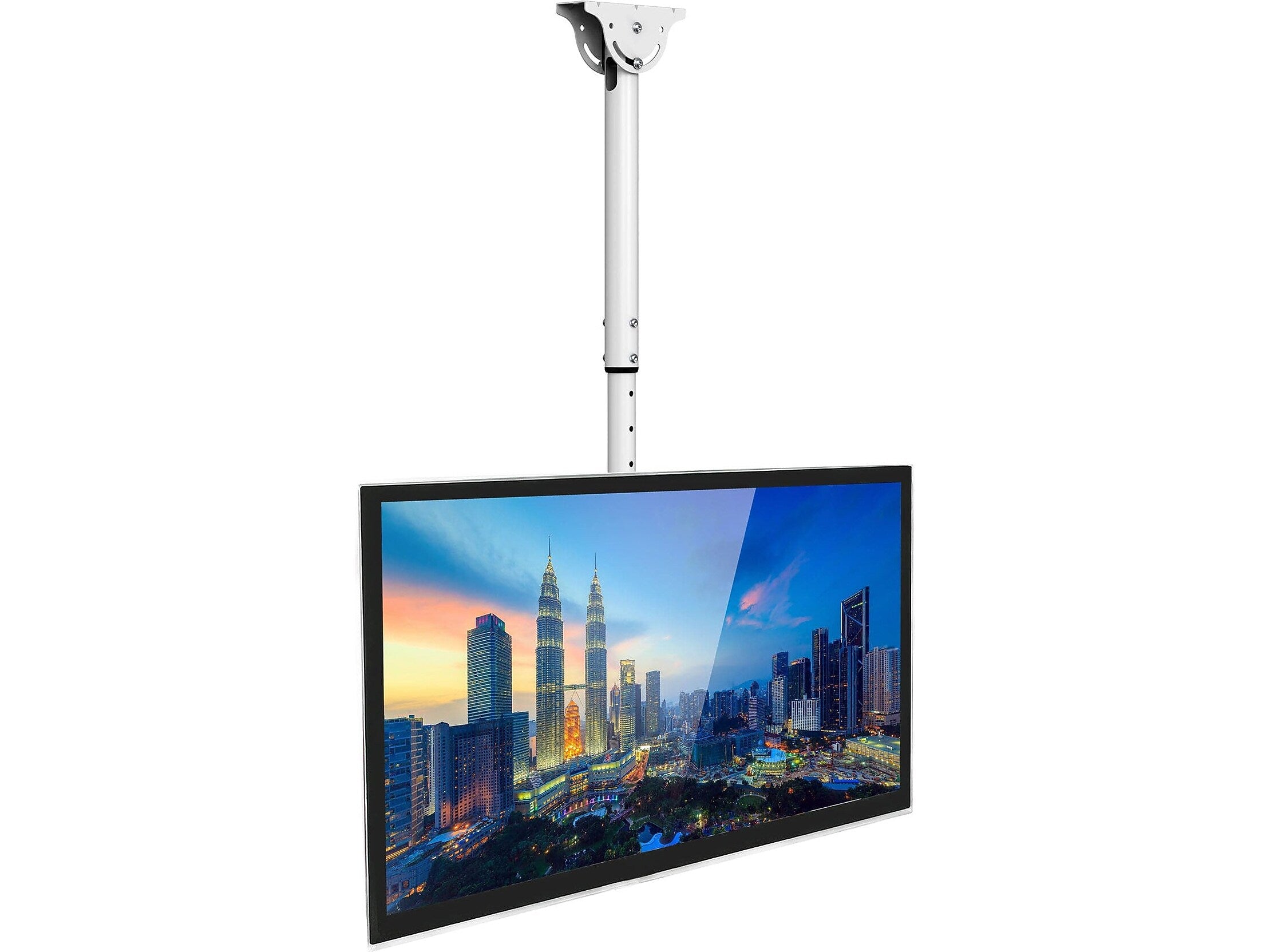 Mount-It! Full-Motion Ceiling TV Mount, 110 lbs. Max. (MI-509B_WHT)