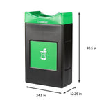 Commercial Zone Avante Polyethylene Compost Container, 30-Gallon, Multicolored (7873S153A)