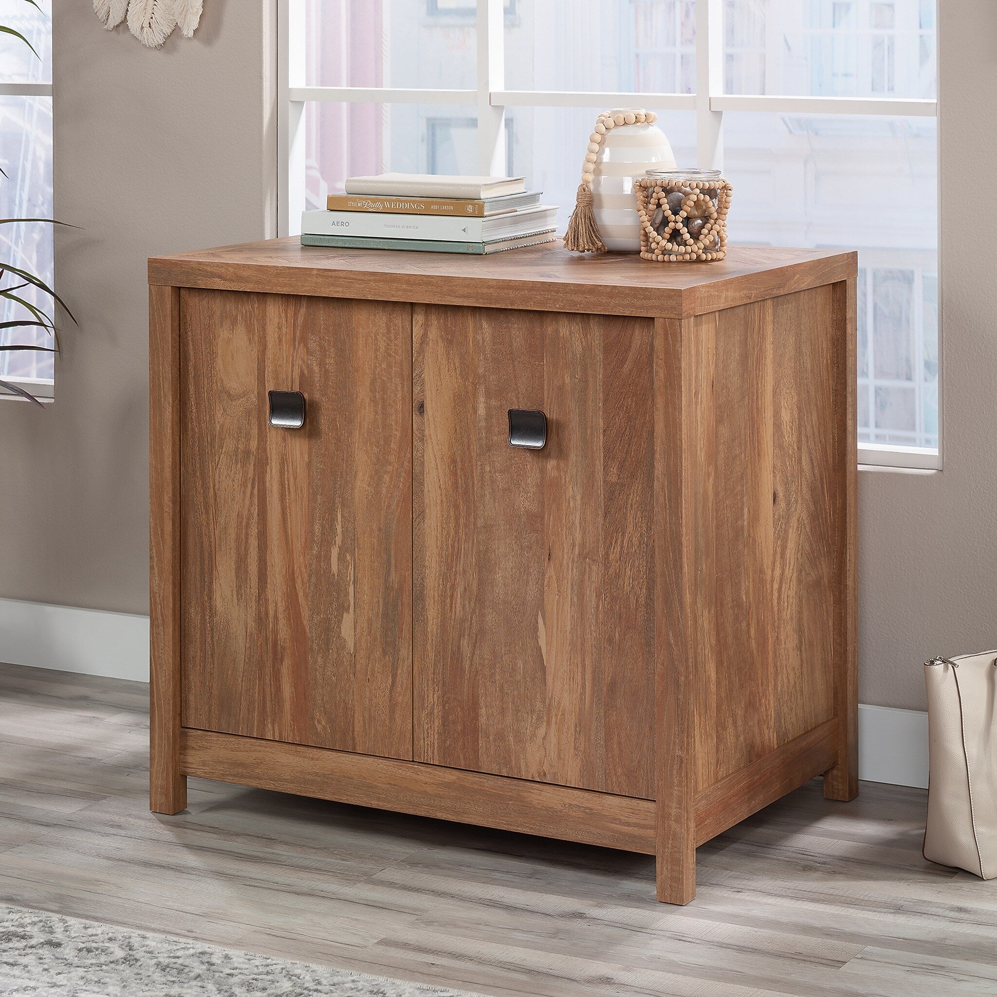 Sauder Cannery Bridge  30" Storage Cabinet with 2 Shelves, Sindoori Mango (429515)