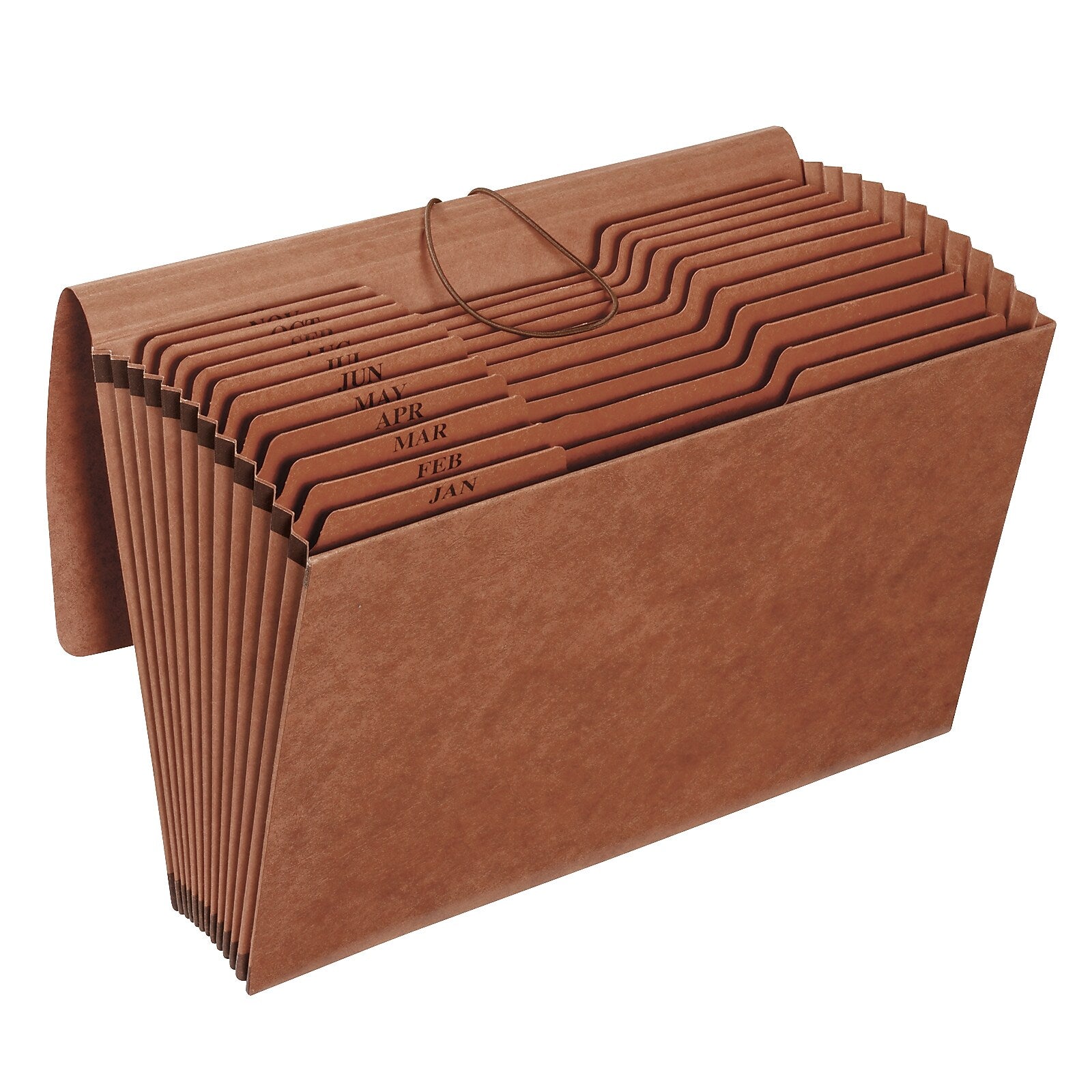 Pendaflex Heavy Duty Reinforced Paper Stock Accordion File, Monthly Index, 12 Pocket, Legal, Brown (1006977)