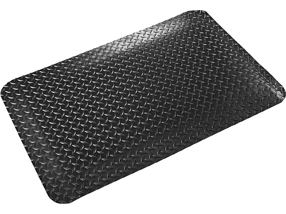 Crown Mats Workers-Delight Deck Plate Supreme Anti-Fatigue Mat, 36" x 144", Black (WD 1232BK)