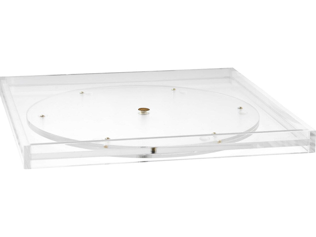 Russell+Hazel Bloc Stackable Rotating Acrylic Desk Tray, Clear (93920)