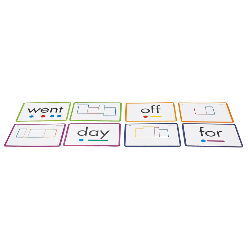 Junior Learning Rainbow Phonics Sight Word Cards, High Freguency, 52/Set (JRLRP108)