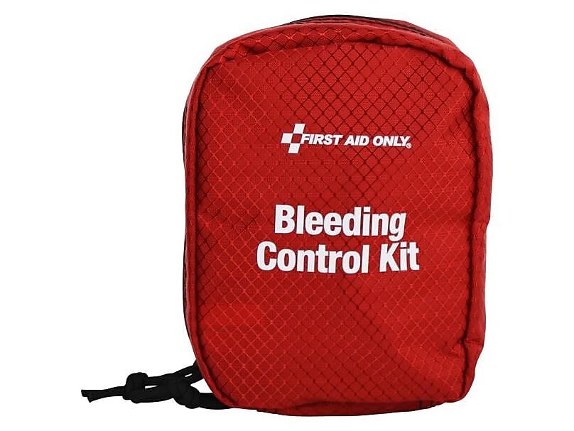 First Aid Only Bleeding Control Kit Multiple Victim Totes, Fabric Pouch, California AB2260, 7 Pieces (91520)