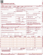 HCFA CMS-1500  Insurance Claim Form, 8-1/2" x 11"
