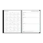 2025-2026 Blue Sky 8.5" x 11" Academic Year Weekly & Monthly Planner, Plastic Cover, Solid Black (134433-A26)