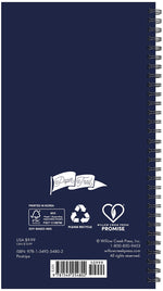 2025-2026 Willow Creek Pinstripe 3.5" x 6.5" Academic Year Weekly & Monthly Planner, Multicolored (54802)