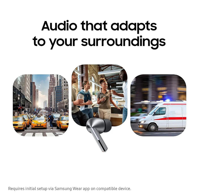 Samsung Galaxy Buds3 Pro Wireless Noise Canceling Earbuds, Bluetooth, Silver (SM-R630NZAAXAR)