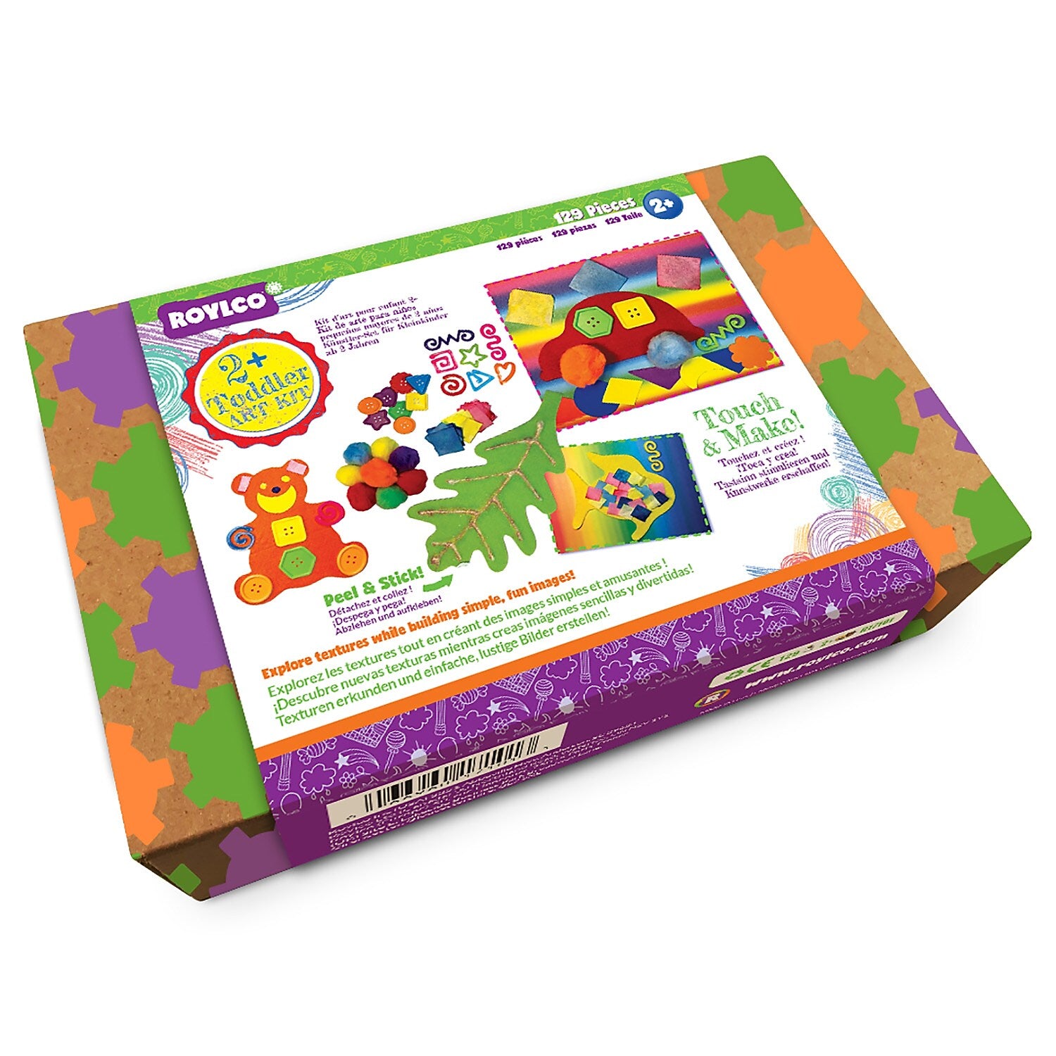 Roylco Toddler Art Kit, 129 Pieces/Pack (R-17101)