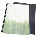 100% Recycled Poly Binding Cover, Frost, 11 x 8.5, Unpunched, 25/Pack