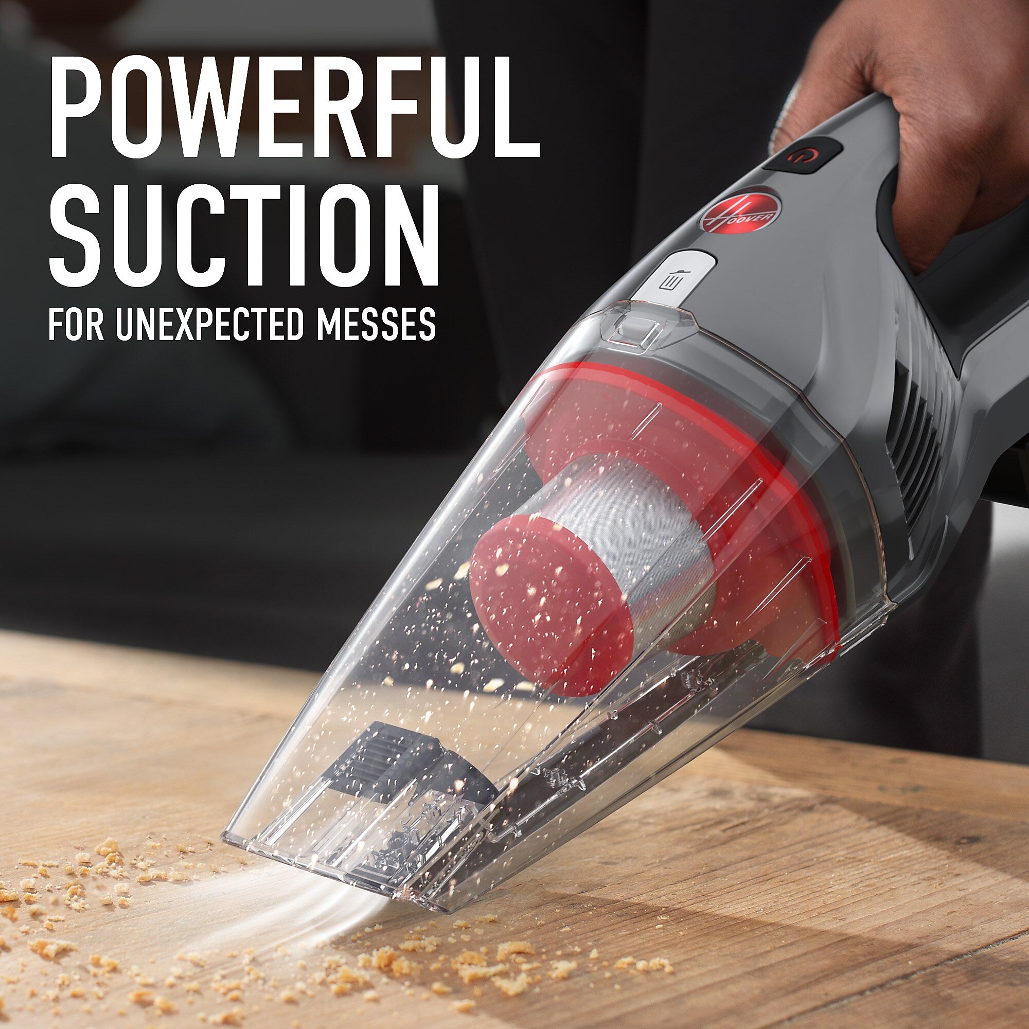 Hoover ONEPWR Cordless Handheld Vacuum, Bagless, Gray (BH57400V)